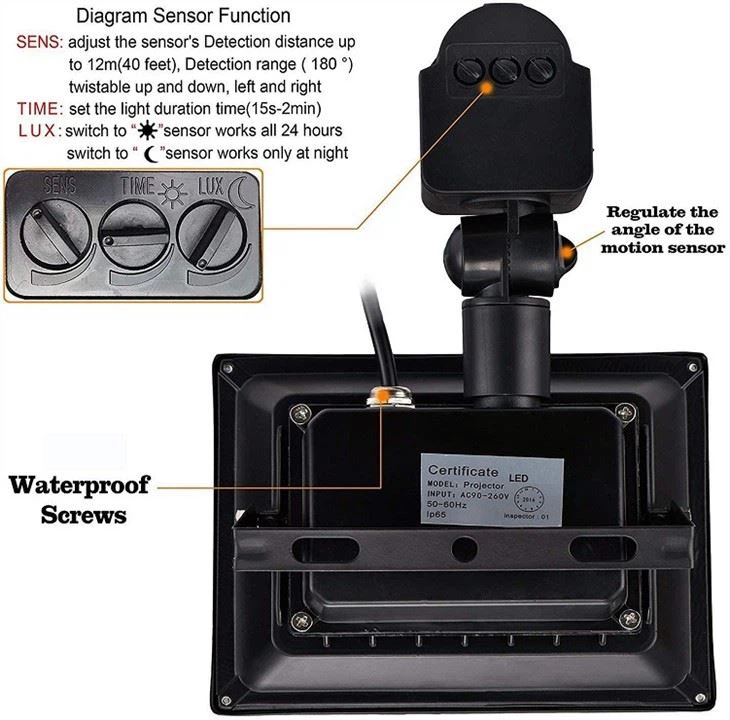 outdoor sensor flood light 4